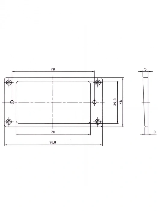 Paxphil PR-007 BK Pickup Mounting Ring (Black)