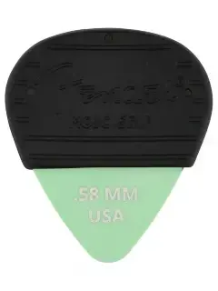 Fender Mojo Grip Dura-Tone 0.58 Delrin Picks Surf Green (3 шт)