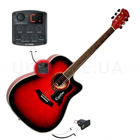Електро-акустична гітара Equites EQ900CE RDS 41