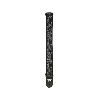 Ремінь для гітари D'Addario 50JS05 Joe Satrani Woven Guitar Strap (Silver Sketches)