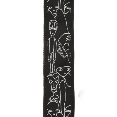 Ремінь для гітари D'Addario 50JS05 Joe Satrani Woven Guitar Strap (Silver Sketches)