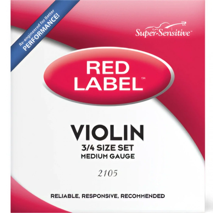 Струни Струни D'Addario Super Sensitive 2105 Red Label Violin String Set 3/4 Size