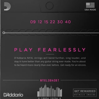 D'Addario NYXL0940BT NYXL Electric Balanced Tension Super Light 09-40