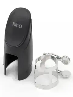 D'Addario RSS1N Rico Ligature & Cap for Soprano Sax Nickel-Plated
