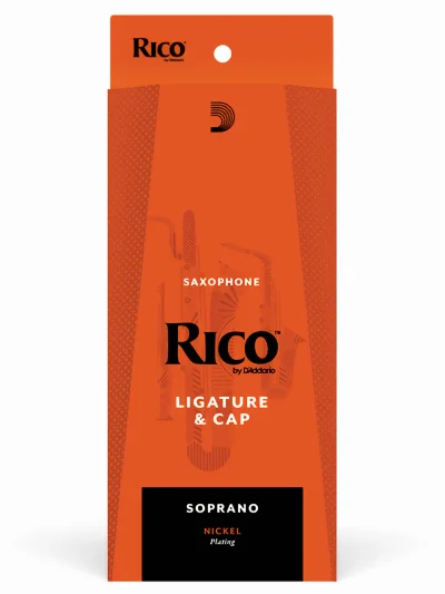 Лігатура D'Addario RSS1N Rico Ligature & Cap for Soprano Sax Nickel-Plated