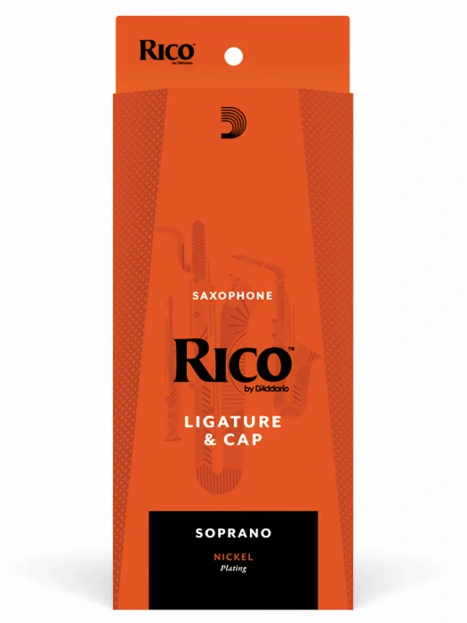 D'Addario RSS1N Rico Ligature & Cap for Soprano Sax Nickel-Plated