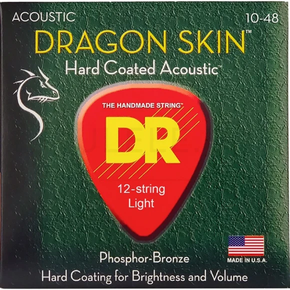 Струны DR DSA-10/12 Dragon Skin Acoustic 12 String 10-48