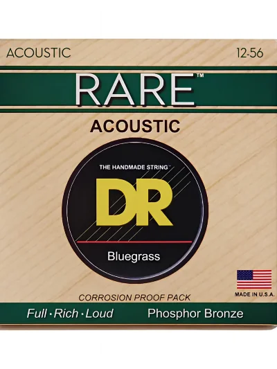 Струни DR RPBG-12/56 Rare Acoustic Phosphor Bronze Bluegrass 12-56