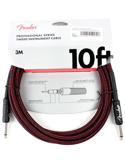 Інструментальний кабель Fender Cable Professional Series 10' Red Tweed