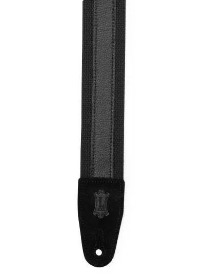 Ремінь для гітари Levy’s MC2CG-BLK-BLK Cotton Combo Series (Black/Black)