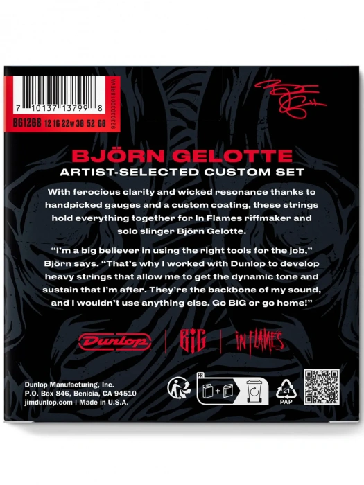 Dunlop BIG1268 Björn Gelotte Artist-Selected Custom 12-68