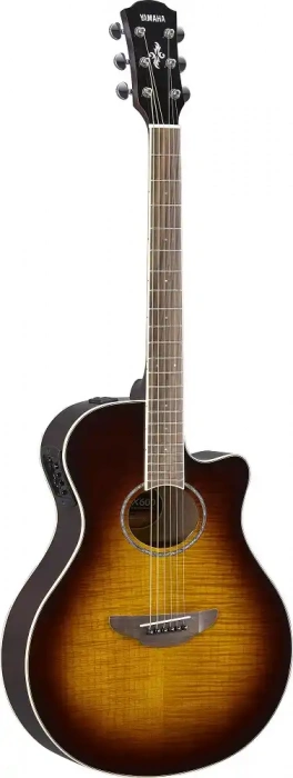 Електро-акустична гітара Електро-акустична гітара Yamaha APX600FM (Tobacco Brown Sunburst)