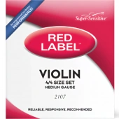 D'Addario Super Sensitive 2107 Red Label Violin String Set 4/4 Size