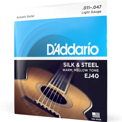 Струни D'Addario EJ40 Silk & Steel Folk Regular Light 11-47