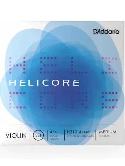 Струни для скрипки D'Addario H310 4/4M Helicore Violin String Set 4/4 Scale Medium Tension