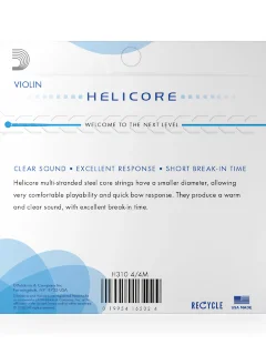 D'Addario H310 4/4M Helicore Violin String Set 4/4 Scale Medium Tension