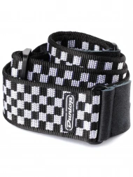 Dunlop D3831BK Classic Black/White Check Strap Dunlop D3831BK Classic Black/White Check Strap