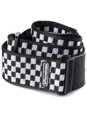 Dunlop D3831BK Classic Black/White Check Strap