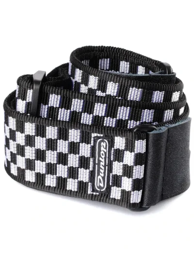 Ремінь для гітари Dunlop D3831BK Classic Black/White Check Strap