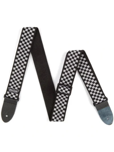 Ремінь для гітари Dunlop D3831BK Classic Black/White Check Strap