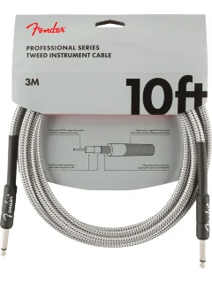 Fender Cable Professional Series 10' White Tweed