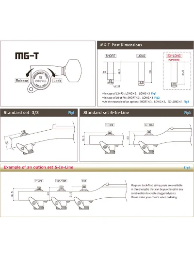 Кілки Gotoh SG381-07 MG-T L B