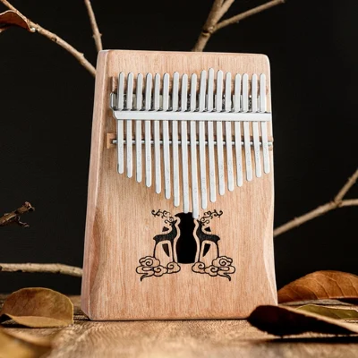 Калімба Hluru Huashu KHL17 Deer Mahogany Natural (17 нот, червоне дерево)