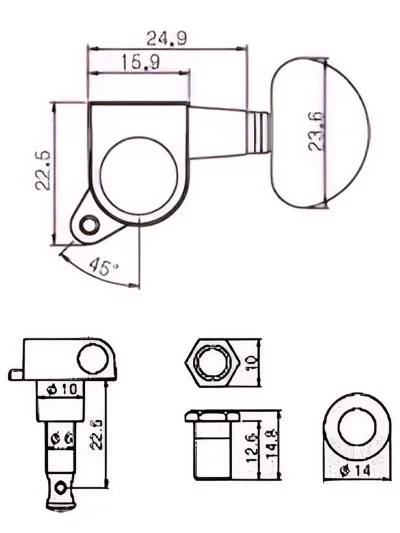 Кілки Paxphil J-03 3+3 GD