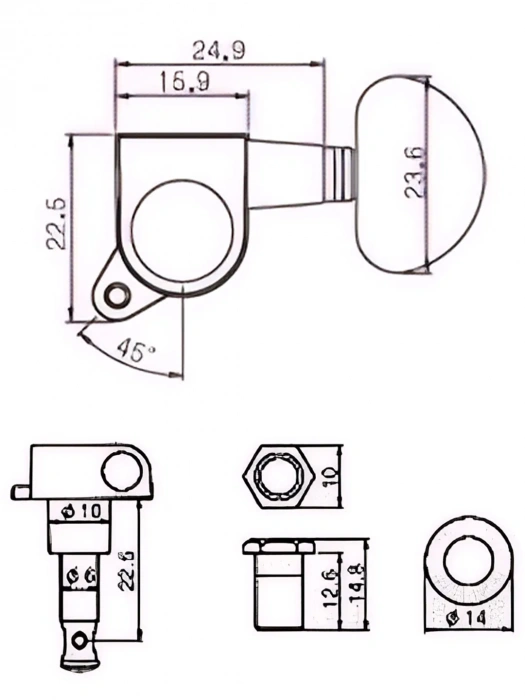 Кілки Кілки Paxphil J-03 3+3 GD