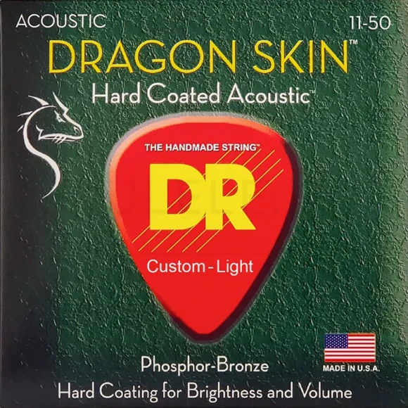 Струны DR DSA-11 Dragon Skin Acoustic Custom Light 11-50