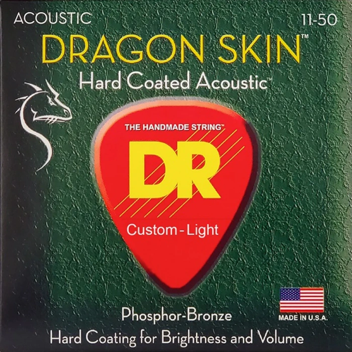 Струни Струни DR DSA-11 Dragon Skin Acoustic Custom Light 11-50