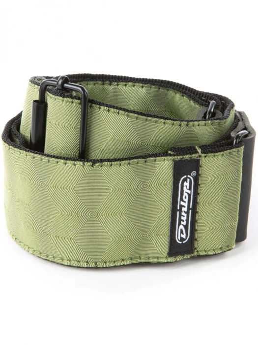Ремінь для гітари Ремінь для гітари Dunlop D6710 Jacquard Hexagon Echo Olive Strap