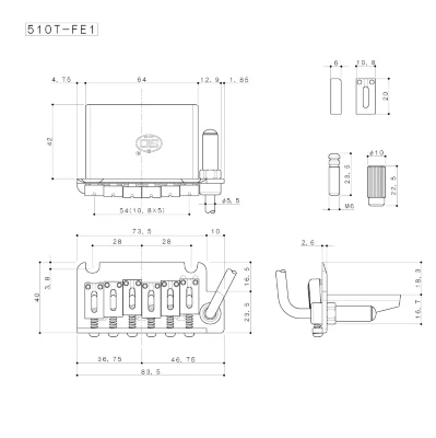 Тремоло Gotoh 510T-FE1 (C)