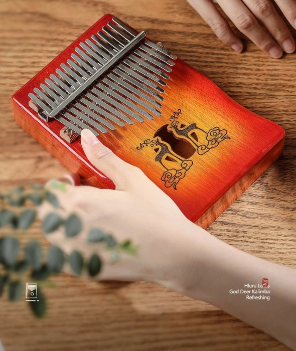 Калімба Калімба Hluru Huashu KHL17 Deer Mahogany Red (17 нот, червоне дерево)