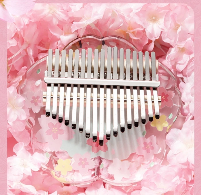 Калімба Калімба Hluru Huashu KHTG17 Transparent Green Sakura Acrylic