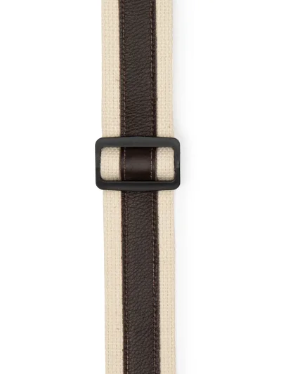 Ремінь для гітари Levy’s MC2CG-NAT-DBR Cotton Combo Series (Natural/Dark Brown)