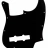 Paxphil M14 J-Bass Pickguard (Black)