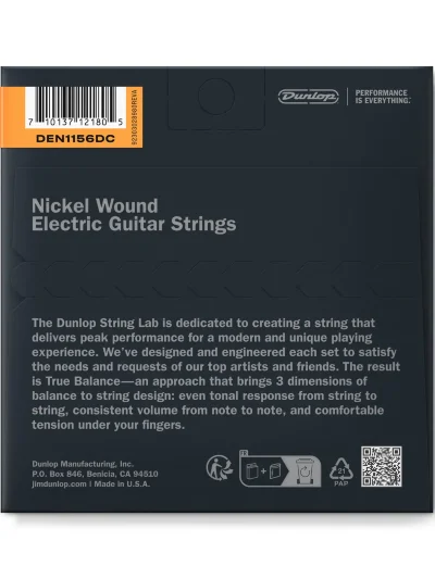 Струни Dunlop DEN1156DC Nickel Wound Electric 11-56 | Drop C