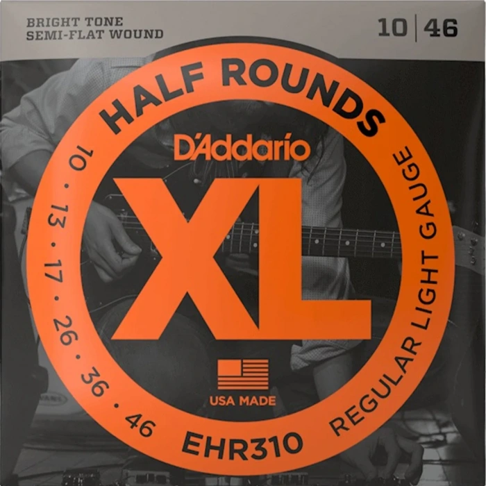 Струни Струни D'Addario EHR310 XL Half Rounds Regular Light 10-46