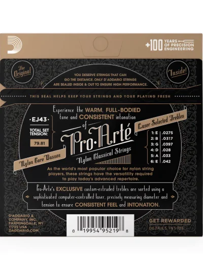 Струни D'Addario EJ43 Pro-Arte Light Tension
