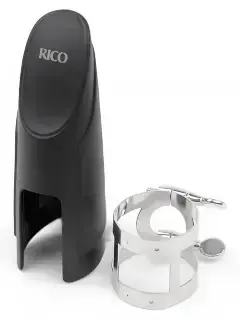 D'Addario RTS1N Rico Ligature & Cap for Tenor Sax Hard Rubber-Style Nickel-Plated