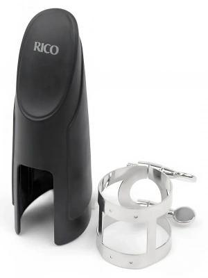 D'Addario RTS1N Rico Ligature &amp; Cap for Tenor Sax Hard Rubber-Style Nickel-Plated