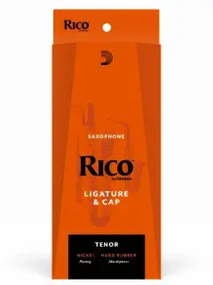 D'Addario RTS1N Rico Ligature & Cap for Tenor Sax Hard Rubber-Style Nickel-Plated