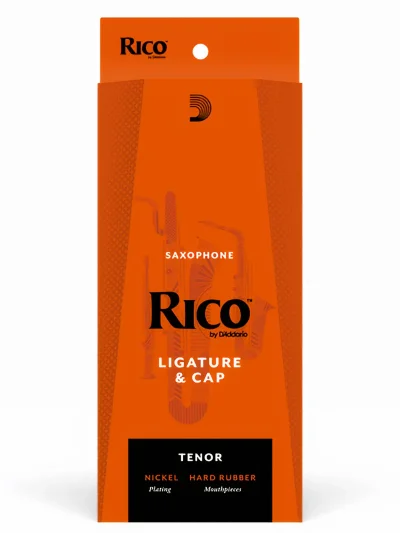 Лігатура D'Addario RTS1N Rico Ligature & Cap for Tenor Sax Hard Rubber-Style Nickel-Plated