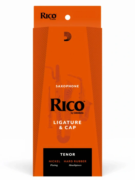 D'Addario RTS1N Rico Ligature & Cap for Tenor Sax Hard Rubber-Style Nickel-Plated