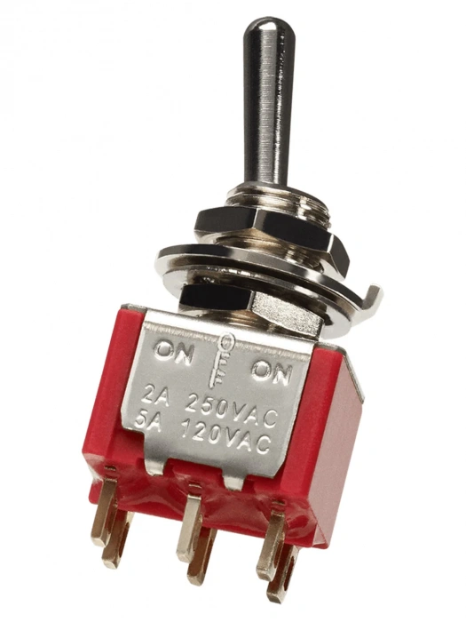 Перемикач Перемикач Dimarzio EP1107 DPDT Mini Switch - 3 Position (On/Off/On)