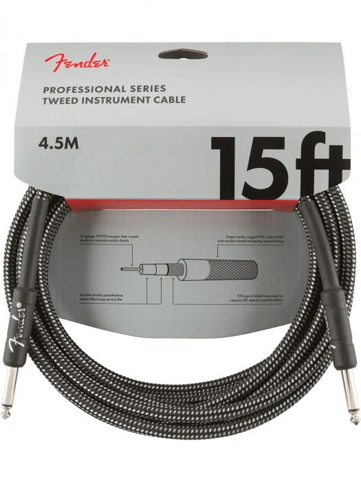Кабель Кабель Fender Cable Professional Series 15' Grey Tweed