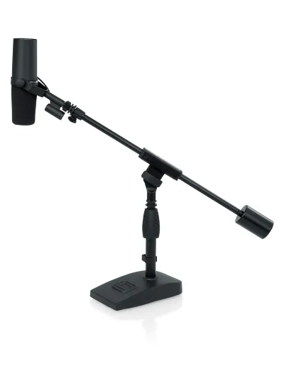 Мікрофонна стійка Gator Frameworks GFW-MIC-0822 Telescoping Boom Mic Stand Podcasting & Bass Drum