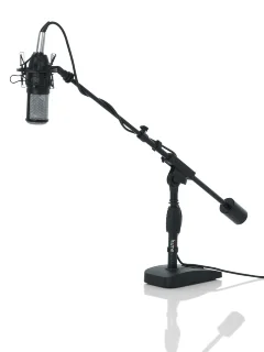 Gator Frameworks GFW-MIC-0822 Telescoping Boom Mic Stand Podcasting & Bass Drum