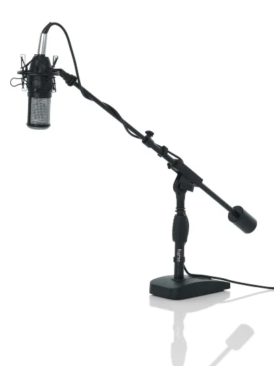 Мікрофонна стійка Gator Frameworks GFW-MIC-0822 Telescoping Boom Mic Stand Podcasting & Bass Drum